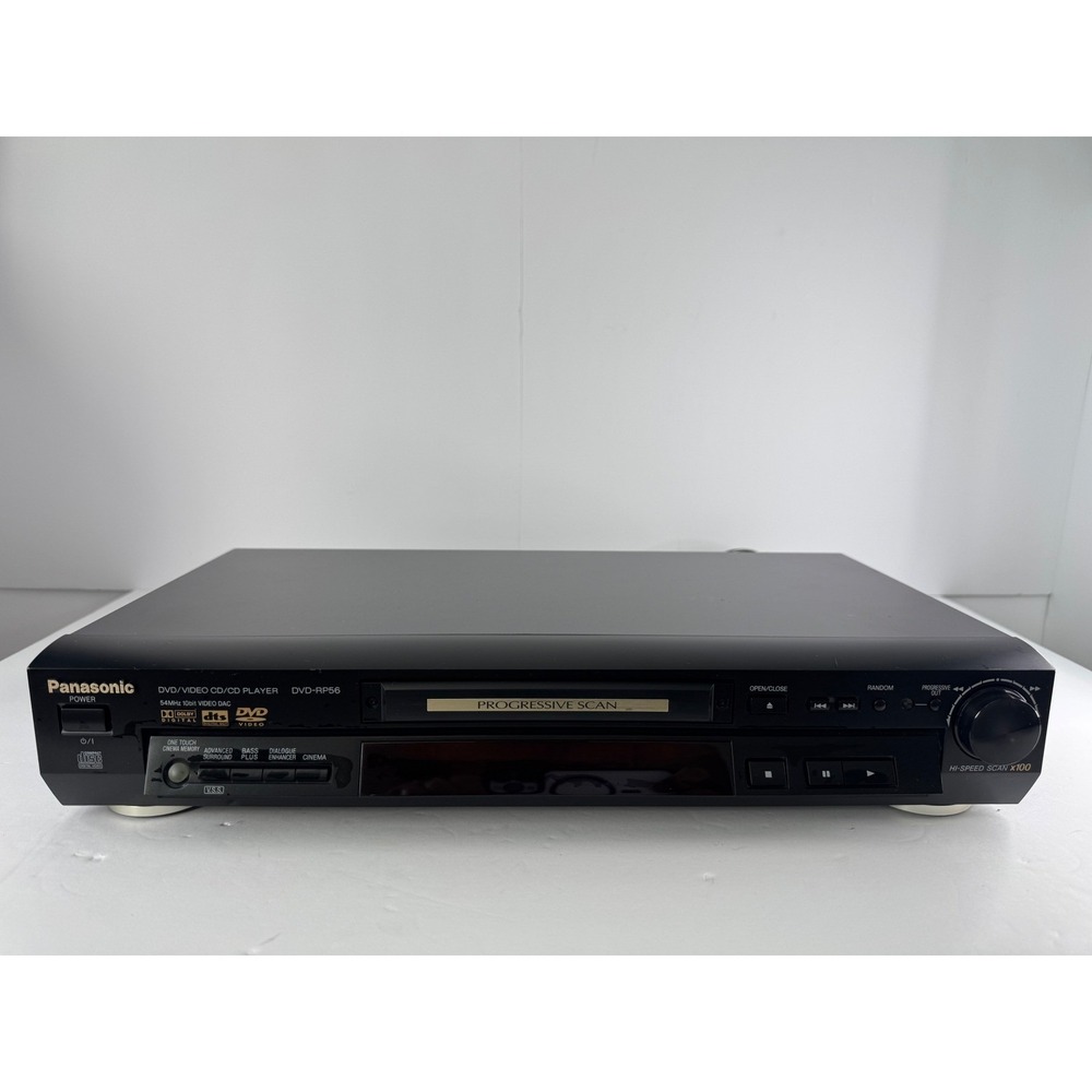 Panasonic DVD Player Progressive Scan Model DVD-RP56 Black with Remote